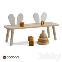 儿童用品玩具实木桌子