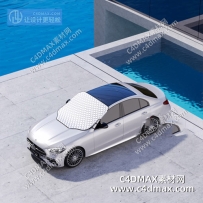 C4DOC工程-汽车遮阳挡工程 遮光板 遮阳板 水