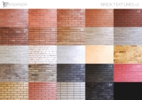 砖块墙面贴图材质 VizPeople – Brick Textures V1