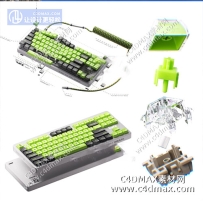 C4DOC工程-5个kata键盘工程 机械键盘 游戏键盘模型 键帽