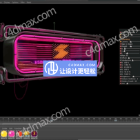 中文汉化霓虹灯生成器-赛博朋克霓虹灯生成器霓虹灯生成工程模型招牌模型支持R15-R22