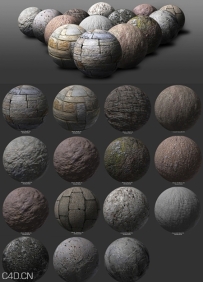 石材纹理贴图大合集 Blender – Citizen Stone Texture Reference Pack