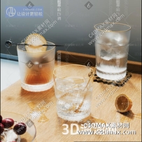 现代 水杯 水杯酒杯杯子3D模型水泽水质桌面水