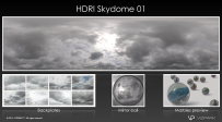3套27张高清天空全景HDR Skydome Vol.1+2+3