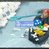 像素化插件中文汉化版Tools4D Voxygen R19-R21