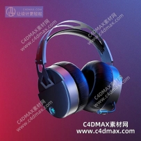 C4DOC工程-游戏耳机工程游戏耳机模型头戴式耳机模型挂式耳机模型