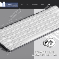 C4DOC工程-腾小渔充气键盘模型 充气键盘工程