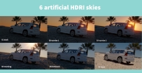 6个天空HDR贴图素材 Skies