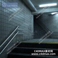 C4DOC工程-地下通道模型 旧通道